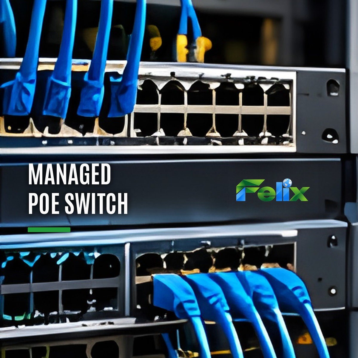 28-Port Gigabit Managed PoE+ Switch